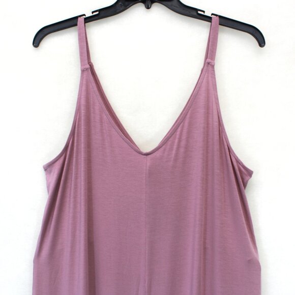 Athleta Pink Nighttime Bliss V-Neck Sleep Romper Jumpsuit Lingerie PJ Small - Picture 7 of 11